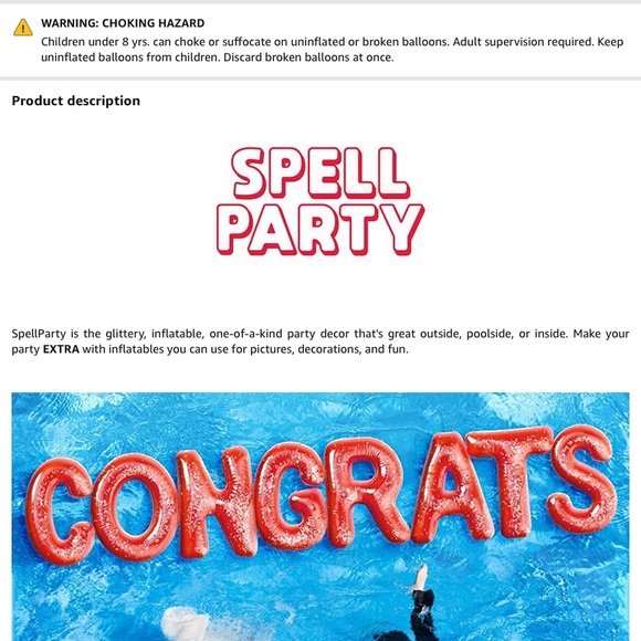 Spell Party Party Supplies Spell Party Float Set Poshmark